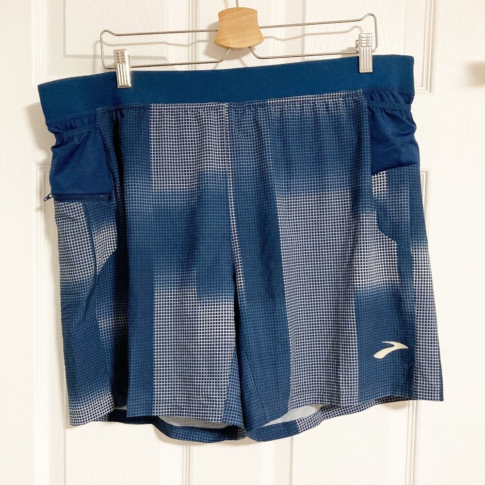 Brooks Sherpa 2-in-1 Shorts 7" Inseam Size XL